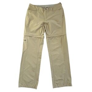 Patagonia Quandary Convertible Zip Off Hiking Pants Tan Khaki Women's 10